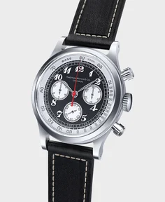 Time This REF. 2401SS2 1960S VINTAGE STYLE AUTOMATIC CHRONOGRAPH Matte Black Two-tone