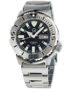 Islander Black Dial Automatic with AR Double Dome Sapphire Crystal