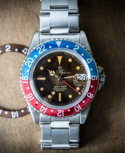 WMT Watches Sanford MKII – Interchangeable Bezel Tropical Dial Aged Edition