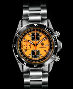 MMI Watches TURRET MARINE CHRONOGRAPH V2 BISMARCK YELLOW MODEL TRC-21B (BRACELET)