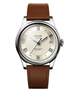 Kuoe ROYAL SMITH 90-006 80 hrs Power Reserve, Ivory, Smaller