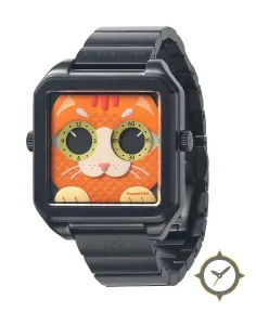 HappieWatch The Ginger Cat A Fiery Orange-Red Watch