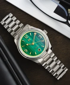 Makoto Watch Co Kodawari – Shino Malachite
