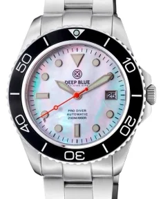 Bernhardt Watch Pro Diver 200 — White Mother-of-Pearl