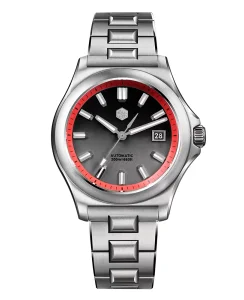 San Martin SN0119-B Gradient Gray Stainless Steel H Shape Bracelet