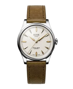 Kuoe ROYAL SMITH 90-006 Silver Case Ivory Dial