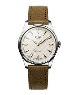Kuoe ROYAL SMITH 90-006 Silver Case Ivory Dial