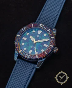 Timascus Pearl Diver V2 - Dark Blue Opal (39 mm, 200 m)