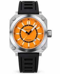 Aquatico Ironblock Tritium Orange Dial