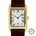 Classic Rectangular Gold Crocodile Embossed Leather Brown KN004-GDBRC