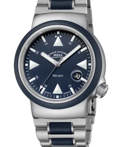 Mühle Glashütte S.A.R. Rescue-Timer Nautical with metal/rubber bracelet