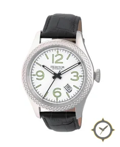 Heritor Automatic Barnes Leather-Band Watch w/Date