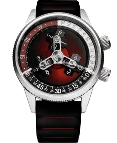 Xeric Vendetta II Automatic Wandering Hour Oxblood Black