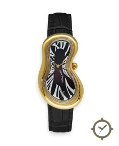 Exaequo Classic Melting Stainless steel 316L Black PVD Yellow Gold