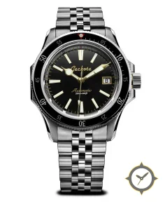 Geckota Sea-Hunter Dive Watch With Black Bezel
