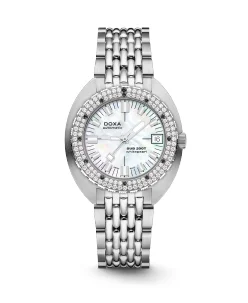 Doxa SUB 200T Diamonds Whitepearl