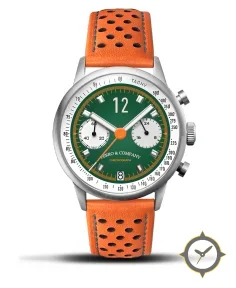 Race Master Chronograph GREEN / ORANGE STR