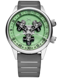 Xeric Vendetta II Automatic Wandering Hour Vintage Mint Lume