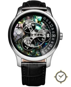 Triptych Automatic Wandering Hour Stone Edition Abalone