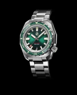 Zelos Hammerhead V3 300m Steel Emerald Green