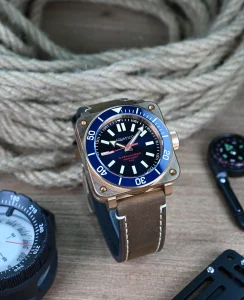Aquatico Super Charger Bronze Blue Dial Watch (NH35) NO DATE now for September delivery)