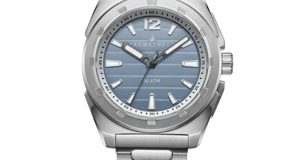 Prometheus Blue Prometheus Watch Company Prometheus Jamanta Pastel Blue Dial No Date ...