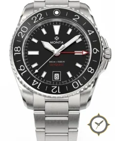 Monta Skyquest, Black Dial, Black Aluminum Bezel