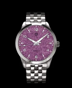 MMI Watches AWAGAMI FACTORY X MMI WATCHES: "PURPLE WASHI DIAL" MODEL NL-22