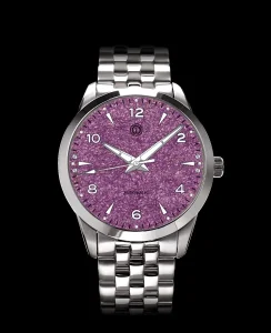 MMI Watches AWAGAMI FACTORY X MMI WATCHES: "PURPLE WASHI DIAL" MODEL NL-22