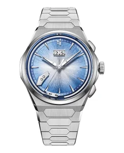 Lucky Harvey Sound Of Nature Hand-Engraved Brushed Dial Blue Titanium Chiming