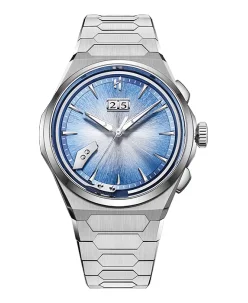 Lucky Harvey Sound Of Nature Hand-Engraved Brushed Dial Blue Titanium Chiming