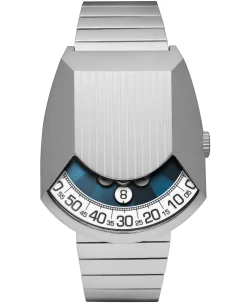 Xeric Retronaut Automatic Wandering Hour Matte Steel Blue