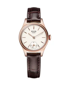 Kuoe HOLBORN 90-003 Rose Gold Case with Bar Indices, Women's Watch