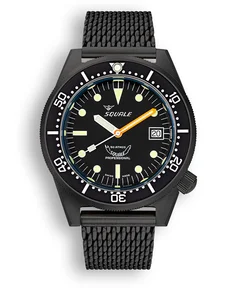 Squale 1521 DLC Black Mesh