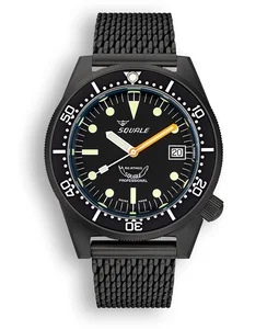 Squale 1521 DLC Black Mesh