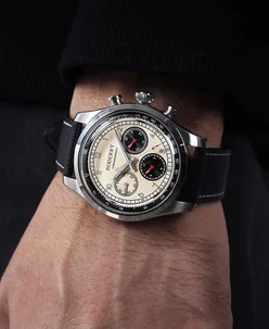 Boderry ASYMMETRY Mechanical Chronograph with Domed Sapphire Crystal Khaki