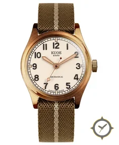 OLD SMITH 90-002 35mm Version Bronze Case Ivory Dial No-Date