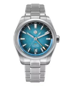 San Martin SN0144-B-GX Blue Stainless Steel Bracelet