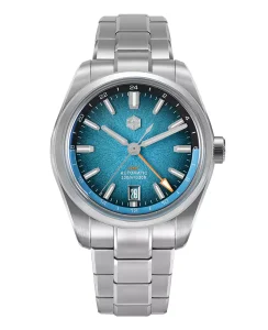 San Martin SN0144-B-GX Blue Stainless Steel Bracelet