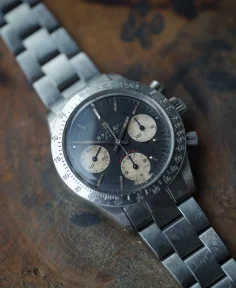 Katabami Watch Japan The Chronograph クロ "KURO" FullyAged SS bezel