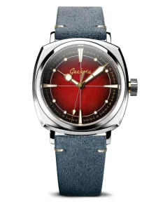 Geckota Pioneer Automatic Watch Brushed Red Dial