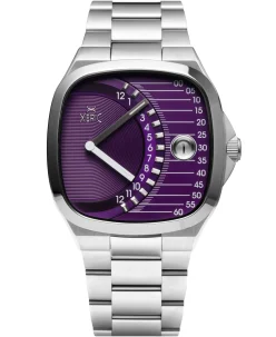 Xeric Timeline Retrograde Automatic Purple