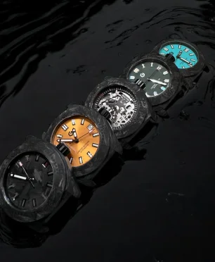 Geylang Watch Co Geylang Lorong O - Carbon Field Watch Orange