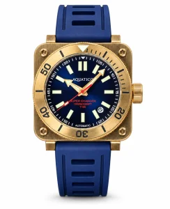 Aquatico Super Bronze Tritium Blue Dial