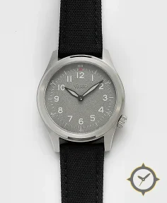 Vario 1945 A-11S Solar Quartz Eagle Grey Field Watch