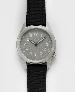 Vario 1945 A-11S Solar Quartz Eagle Grey Field Watch