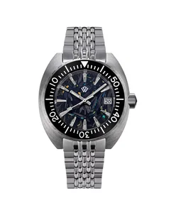 Wicked Watch Co. The Ocho - 42 mm diver watch automatic movment blue carbon