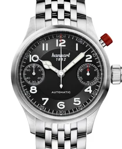 Hanhart PIONEER MonoScope black, smooth bezel