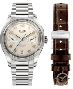 Kuoe ROYAL SMITH 90-010 Automatic Ivory x Vertical Brushed Dial