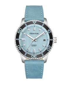 Heritor Watches Heritor Automatic Marshall Leather-Band Watch Teal